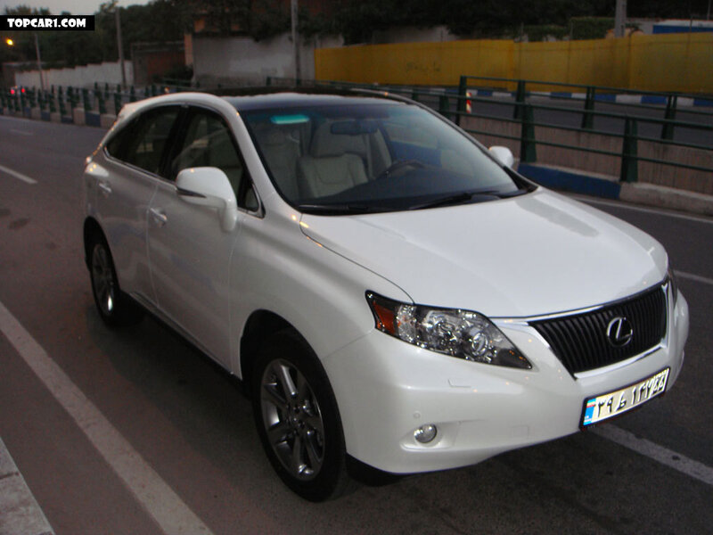 white lexus rx suv