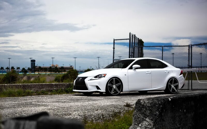 White Lexus Sedan — Calm, Afternoon