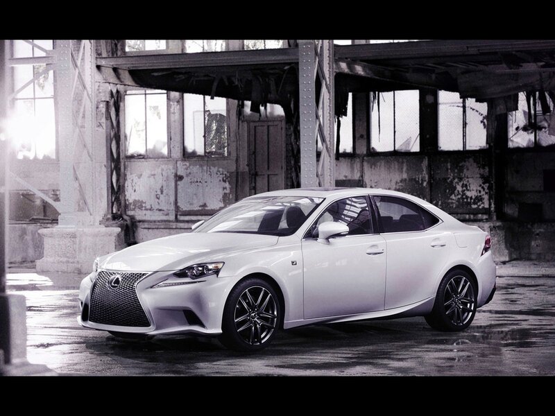 White Lexus Sedan — Dramatic