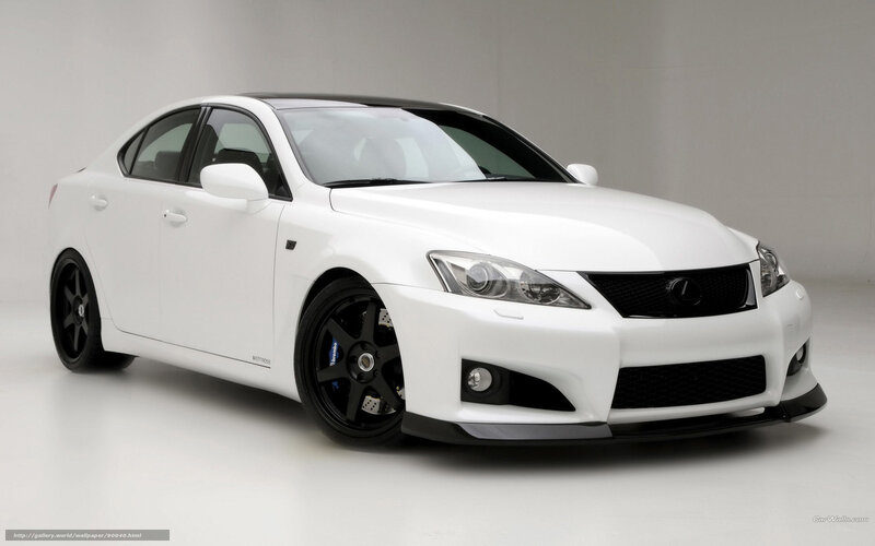 White Lexus Sedan — Neutral, Photograph