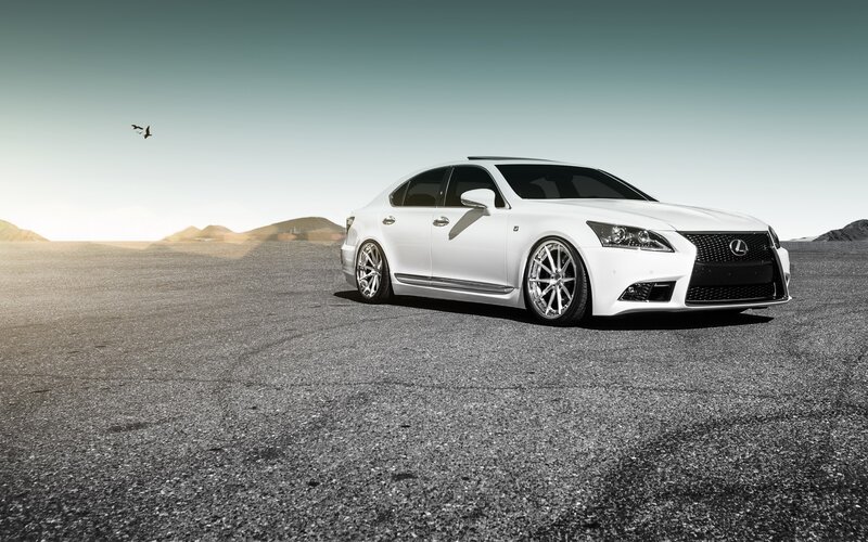 White Lexus Sedan — Serene, Afternoon, Photograph, Car, Desert