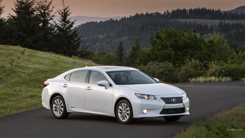 White Lexus Sedan — Serene, Sunset, Photograph