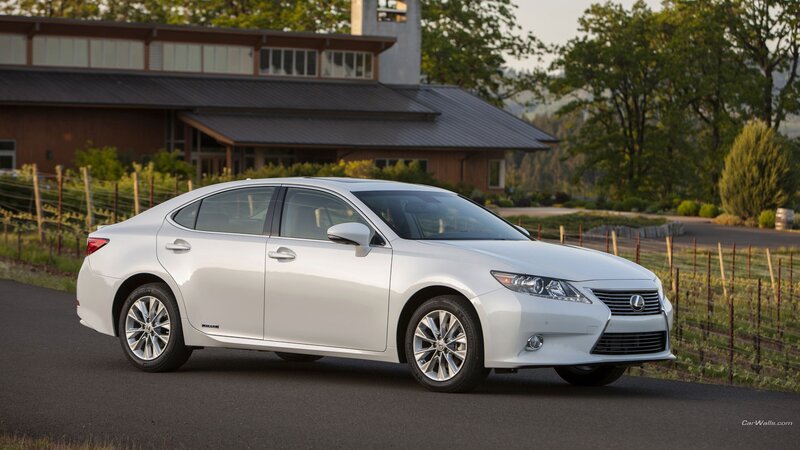 White Lexus Sedan — Serene, Sunset