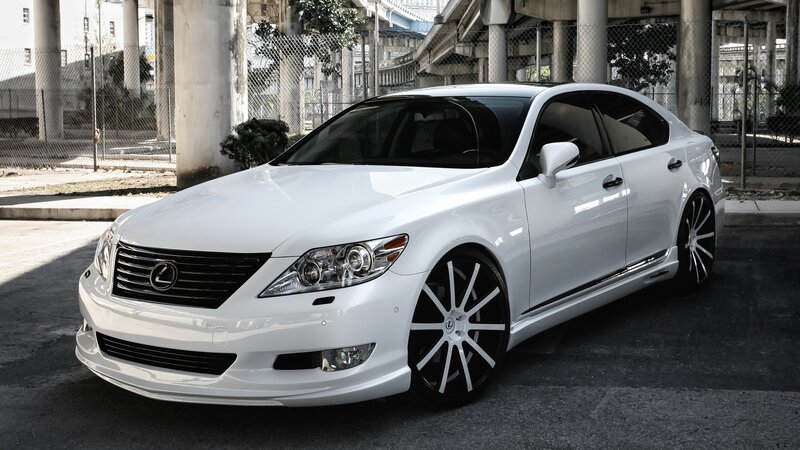 White Lexus Sedan — Urban