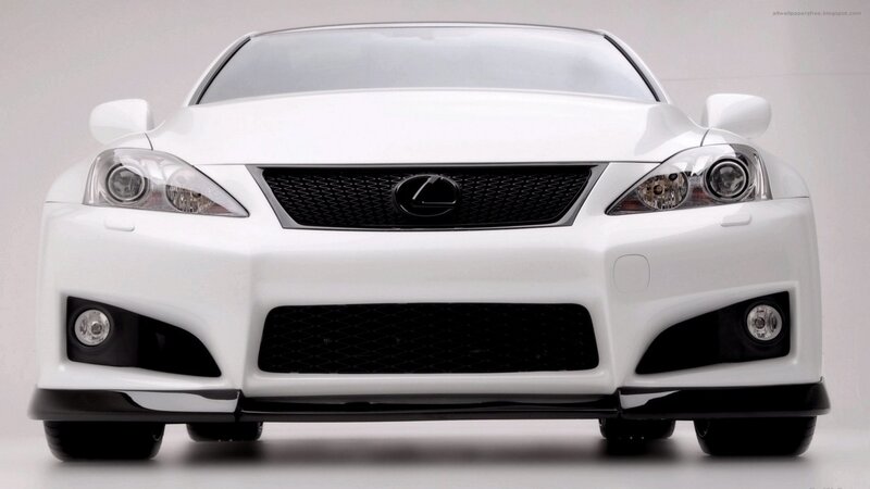 white lexus sports car