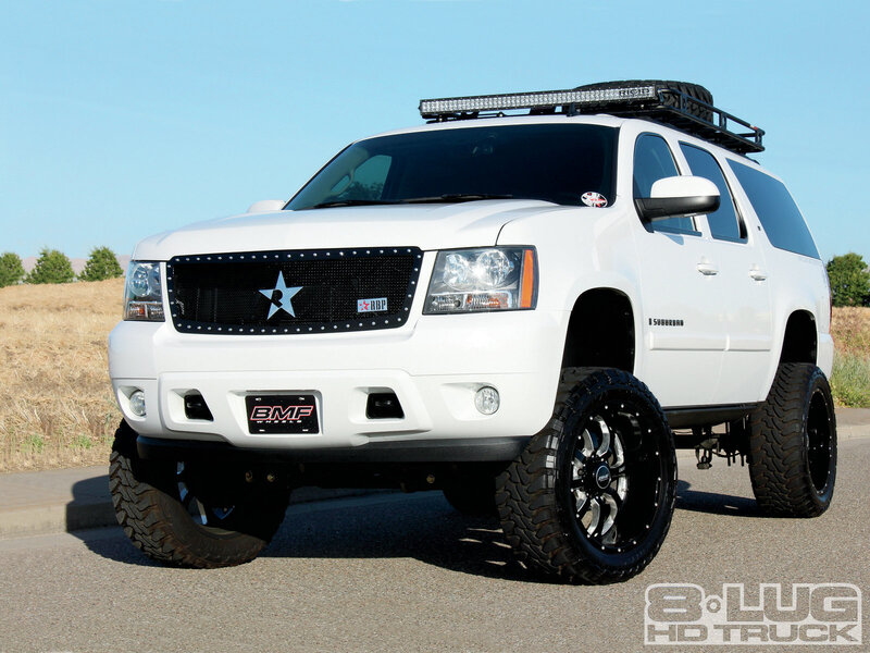 White Lifted SUV