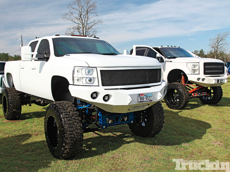 White Lifted Trucks