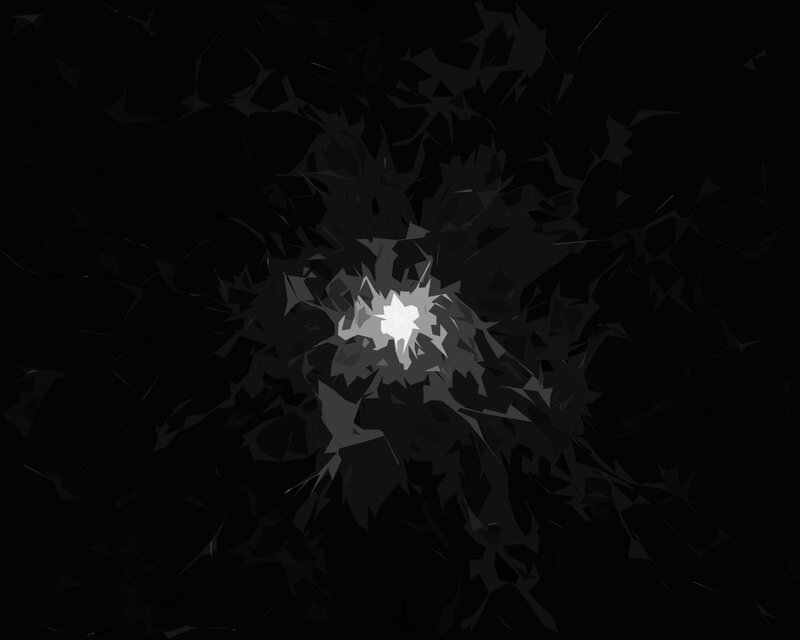 White Light Burst — Black