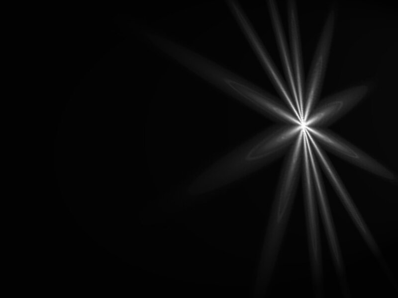 white light burst on black