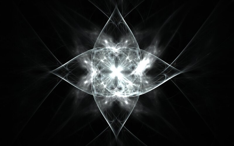 White Light Fractal Pattern — Dramatic