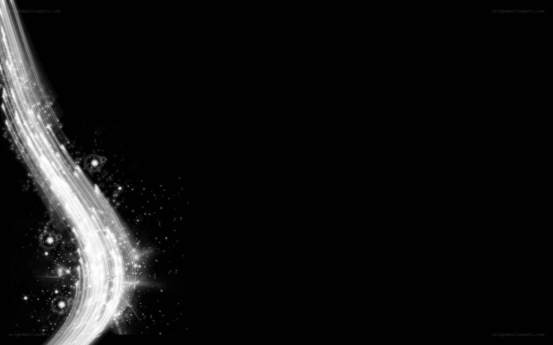 white light streak on black
