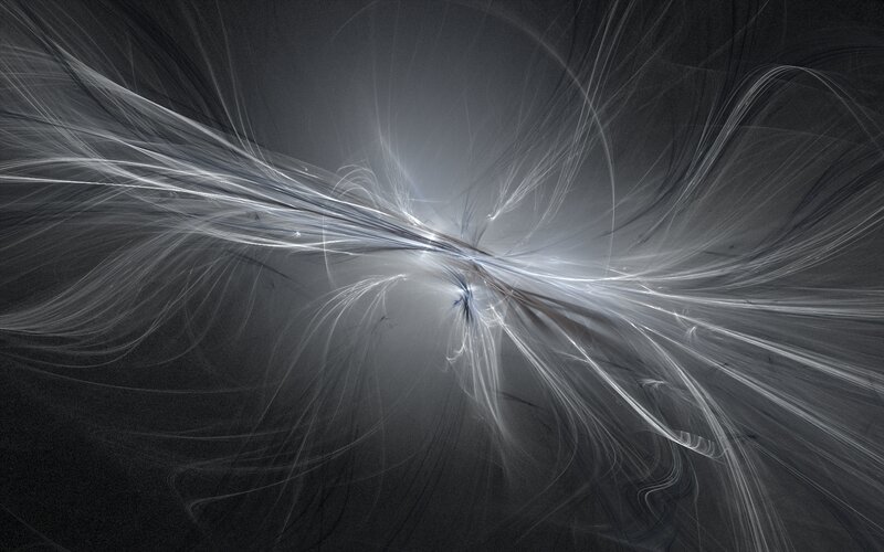White Light Streaks — Black, Dramatic, Abstract