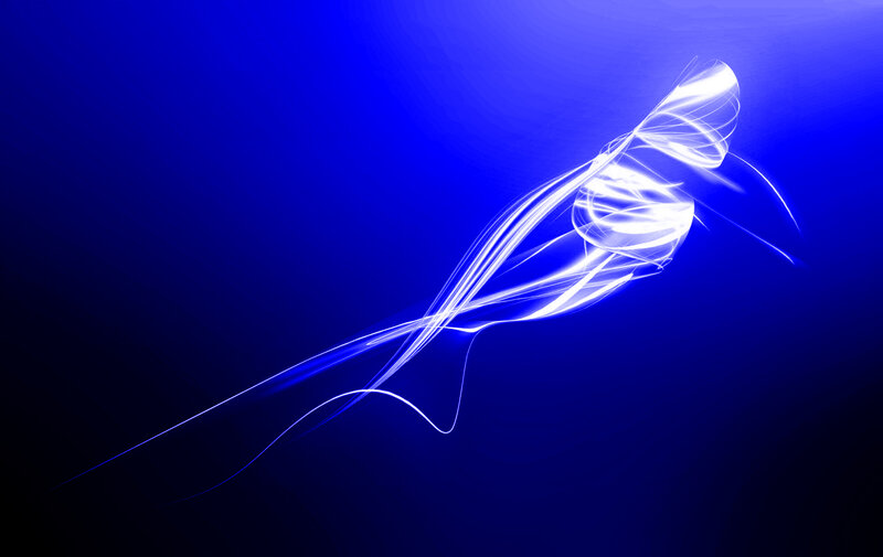 White Light Streaks — Blue, Dynamic