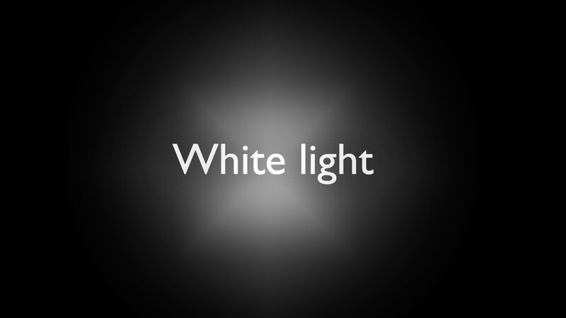 white light text
