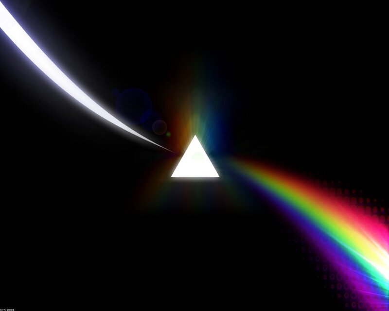 White Light Through Prism