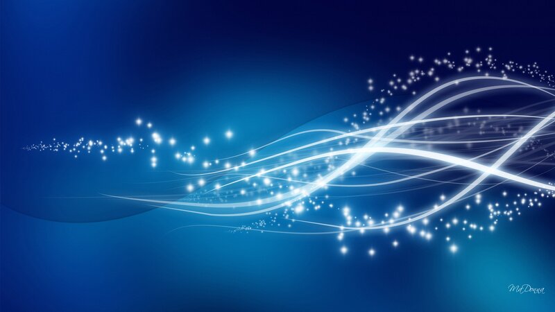 White Light Waves — Blue
