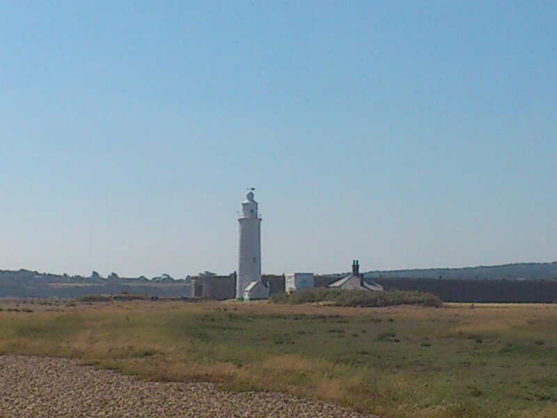 White Lighthouse on Coast