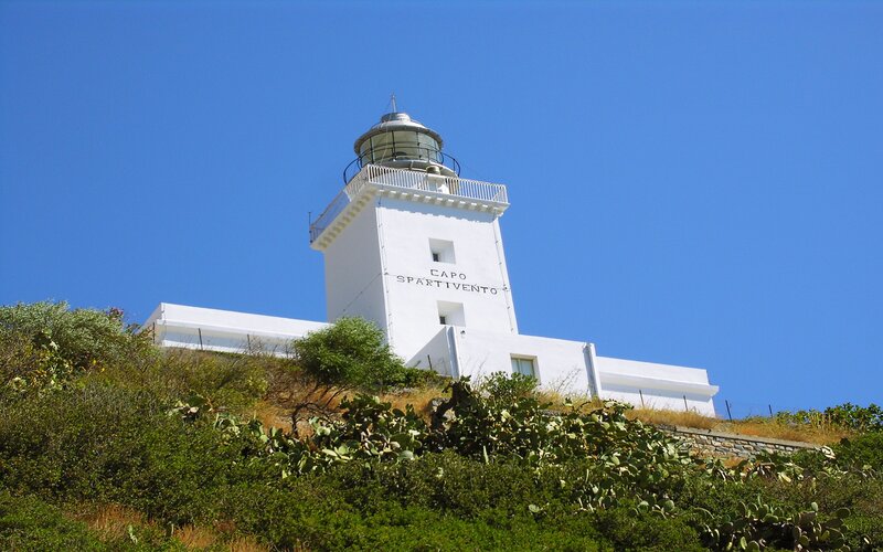 White Lighthouse on Hill — Serene