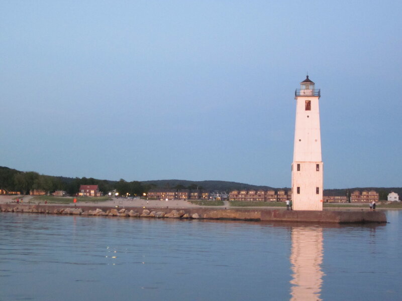 White Lighthouse on Pier