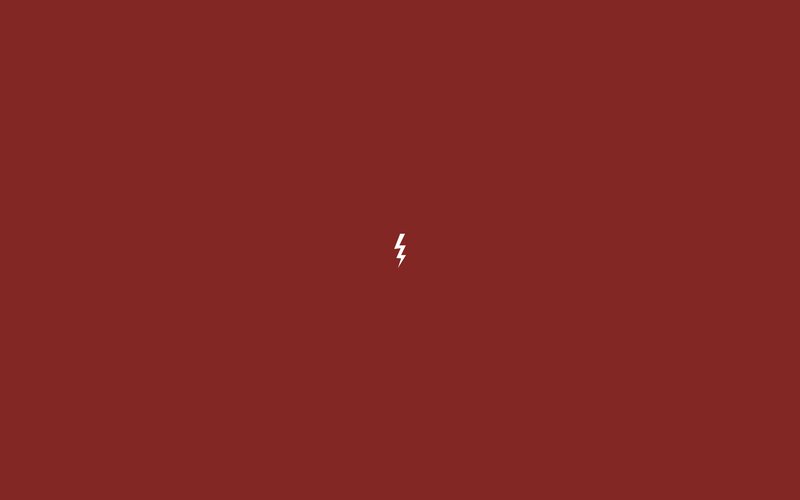 White Lightning Bolt — Red