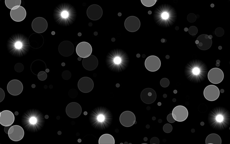 White Lights on Black Background