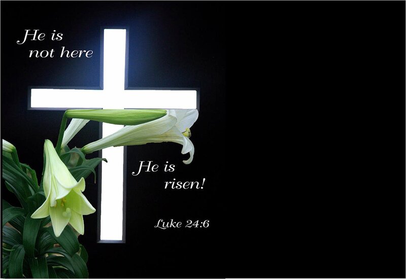 White Lilies and Cross