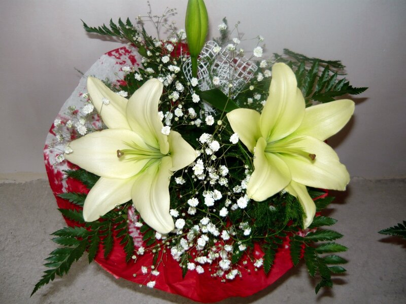 White Lilies Bouquet — Calm