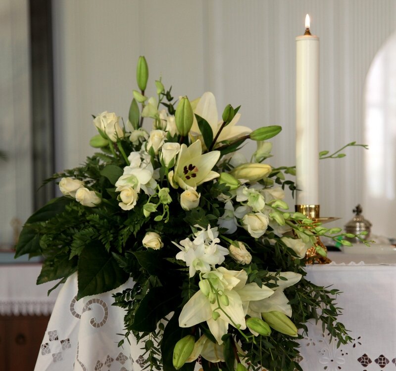 White Lily Bouquet — Serene