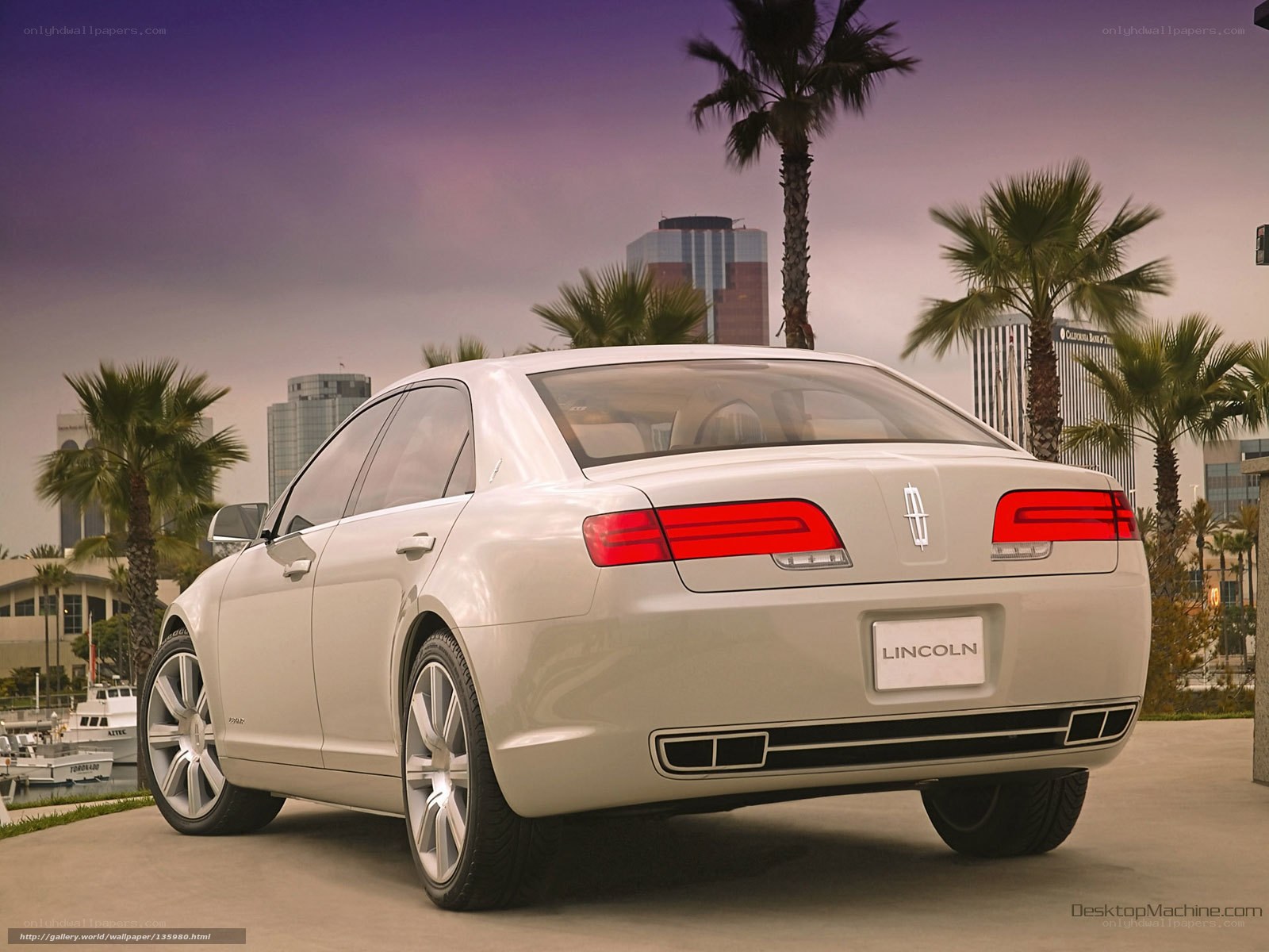 White Lincoln concept car