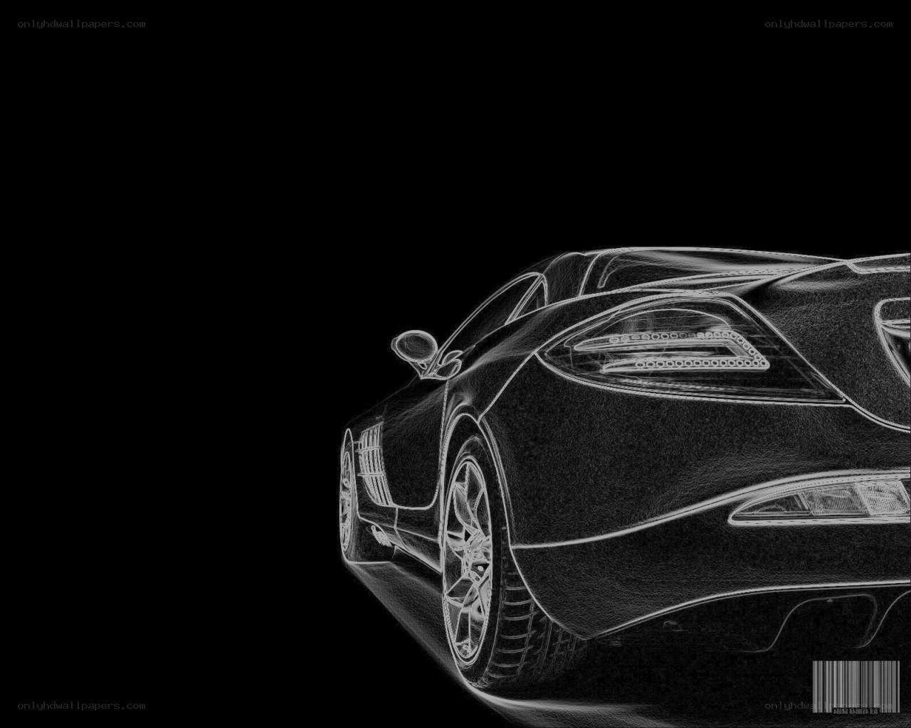 white line car sketch