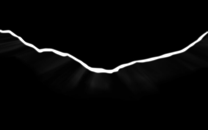 white line on black background