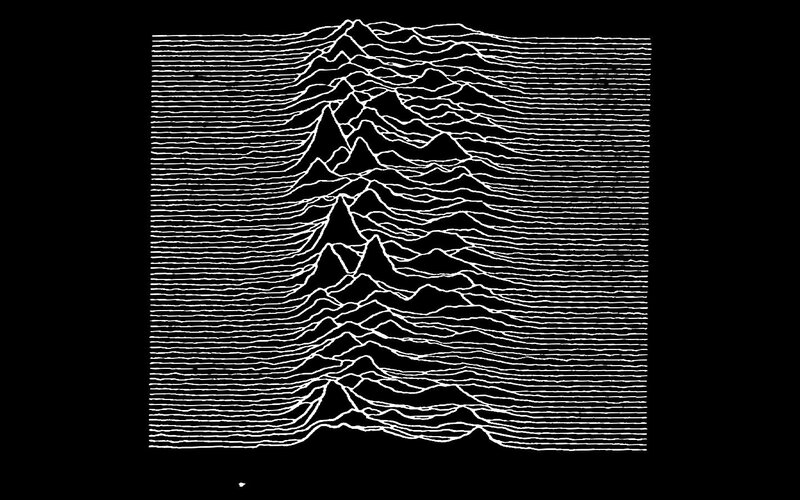 White Lines on Black Background — Minimalist