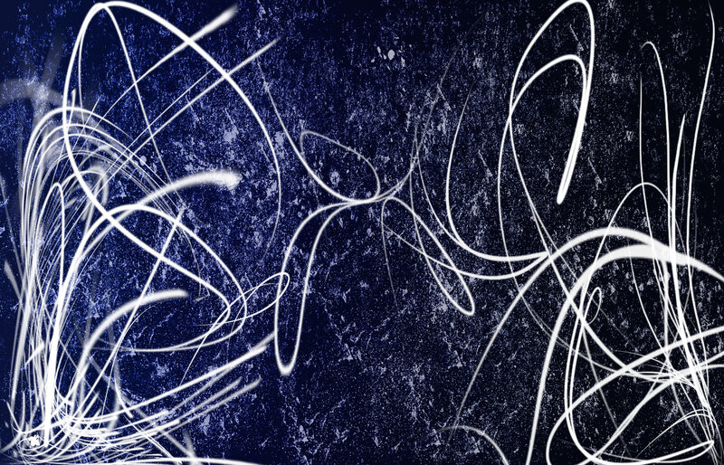 White Lines on Blue Background — Dynamic