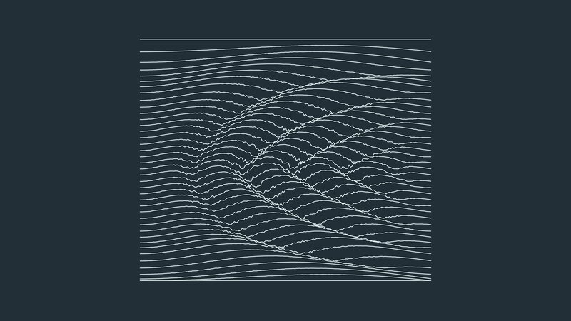 White Lines on Dark Background — Black, Calm