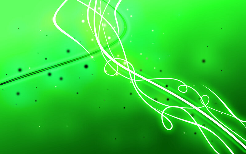White Lines on Green Background