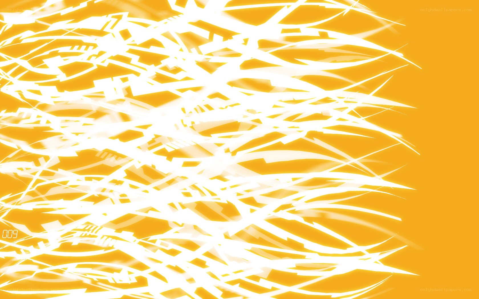 white lines on orange background
