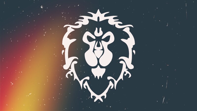 White Lion Emblem — Black, Dramatic