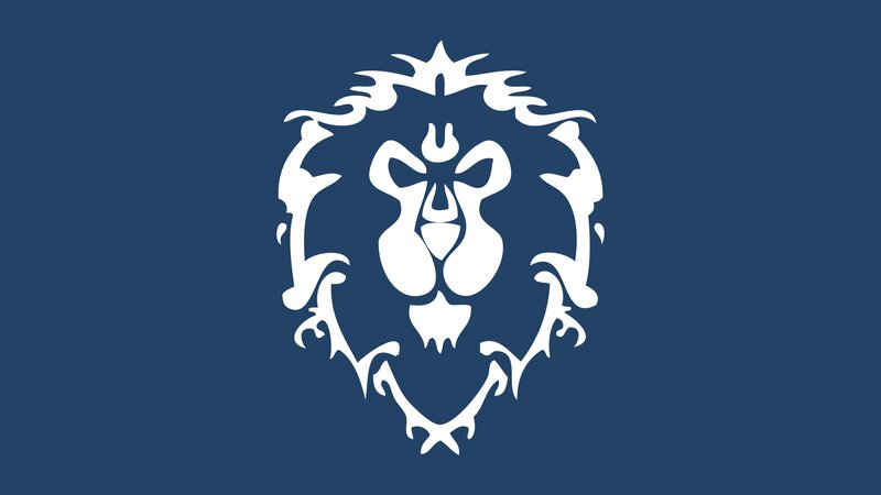 White Lion Emblem — Blue, Formal