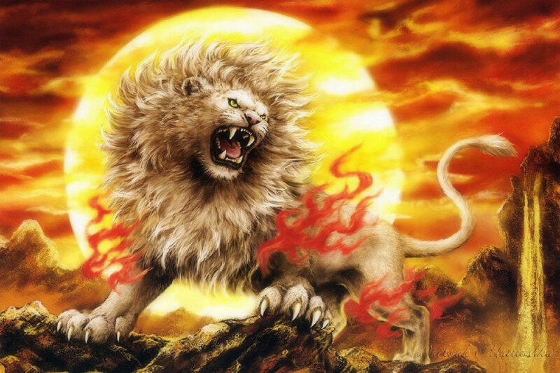 White Lion Roaring