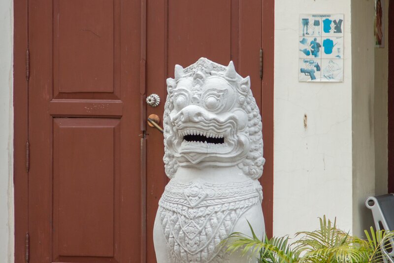 White Lion Statue — Calm