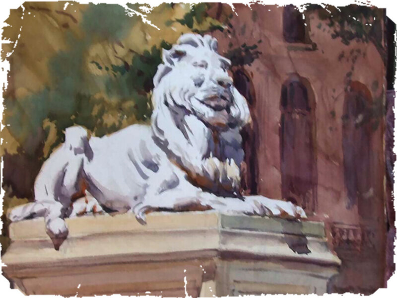 White Lion Statue