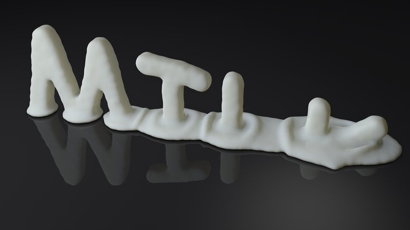 White Liquid Letters
