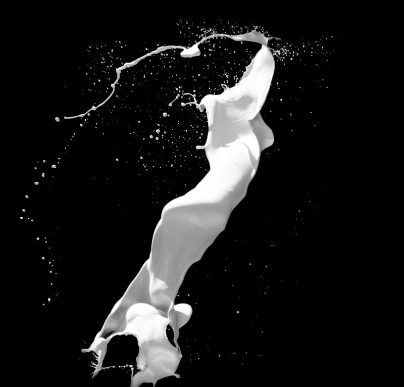 white liquid splash
