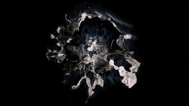 White Liquid Splatter