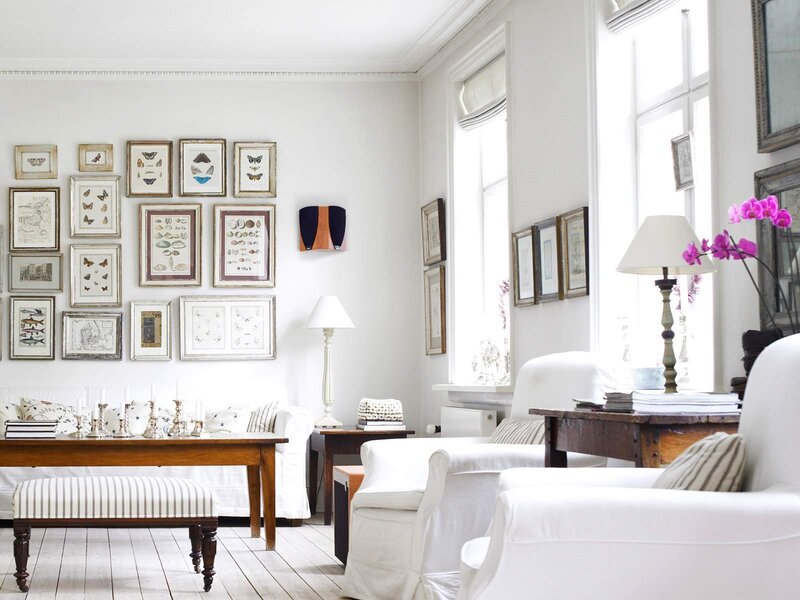 White Living Room Interior