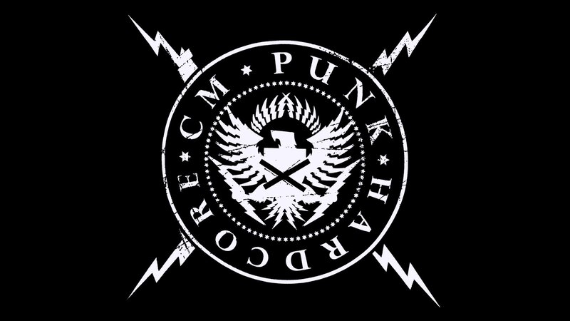 White Logo on Black — Aggressive