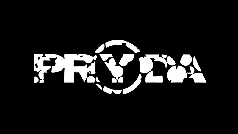 White Logo on Black Background — Minimalist