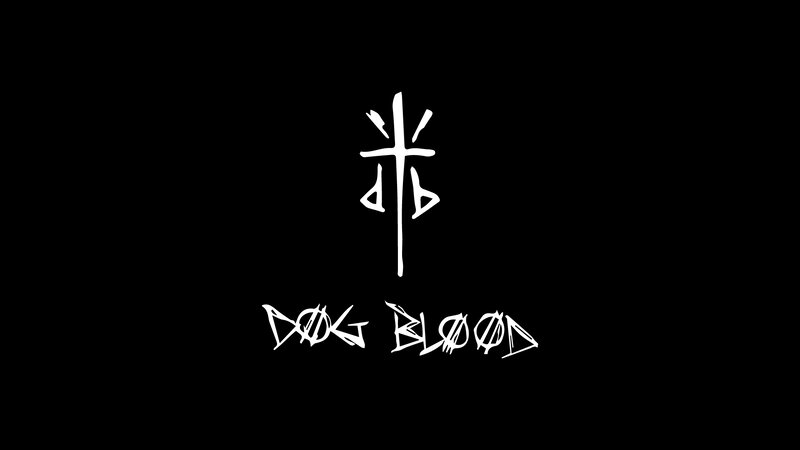 White Logo on Black — Dark, Minimalist, Text
