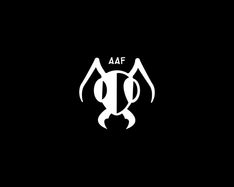 White Logo on Black