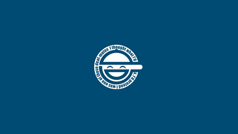 White Logo on Blue — Neutral, Vector Art